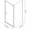 Душевая кабина квадратная Cersanit BRASCO 90x90x190 Хром S168-010