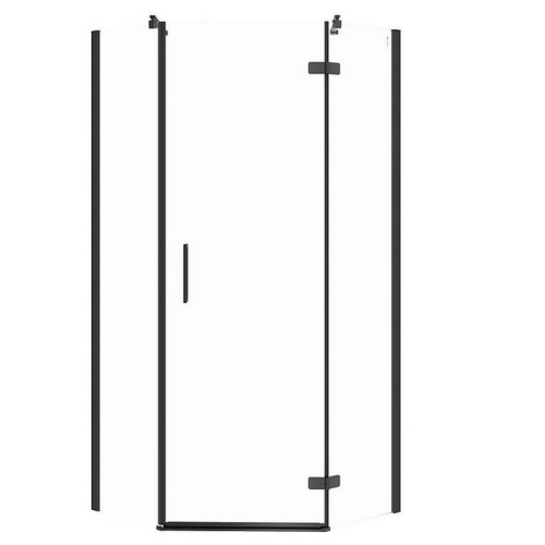 Душевая пятиугольная кабина Cersanit JOTA 90х90х195 R с распашными дверями, прозрачное стекло S160-015