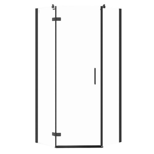 Душевая пятиугольная кабина Cersanit JOTA 90х90х195 L с распашными дверями, прозрачное стекло S160-016
