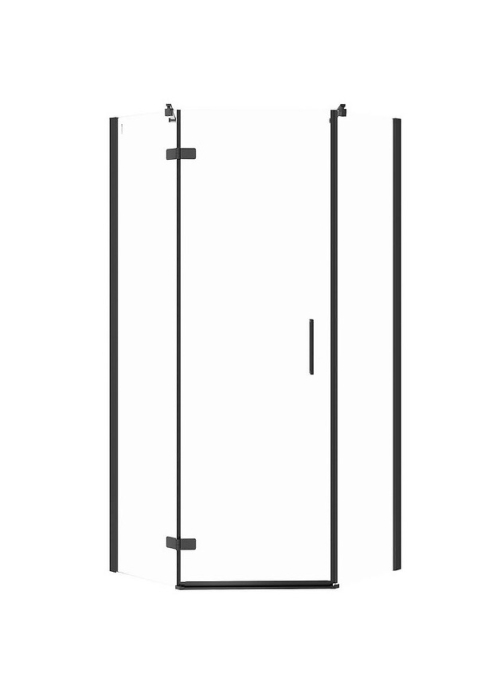 Душова кабіна п'ятикутна Cersanit JOTA 90х90х195 L з розпашними дверми, прозоре скло S160-016 