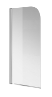 ШТОРКА ДЛЯ ВАННИ Cersanit EASY NEW 140Х70 ОДИНАРНА, ПРОФІЛЬ ХРОМ, ПРОЗОРЕ СКЛО, S301-289