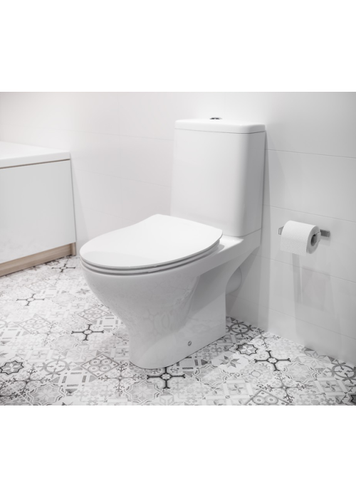 Унітаз-компакт CERSANIT Moduo SBTW CleanOn 651 011 3/5 з бачком і сидінням Slim Soft Close дюропласт K116-003