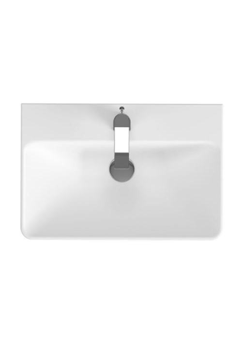 Тумба Cersanit Lara та раковина Mille Slim 60, горіх S801-360