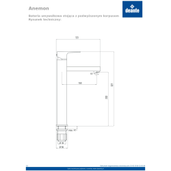 Смеситель для раковины Deante Anemon Bis черный BBZ_N21K