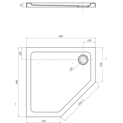 Душовий піддон Devit Comfort 90х90 FTR0123