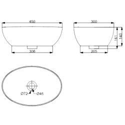 Раковина Devit Ovale 1513136