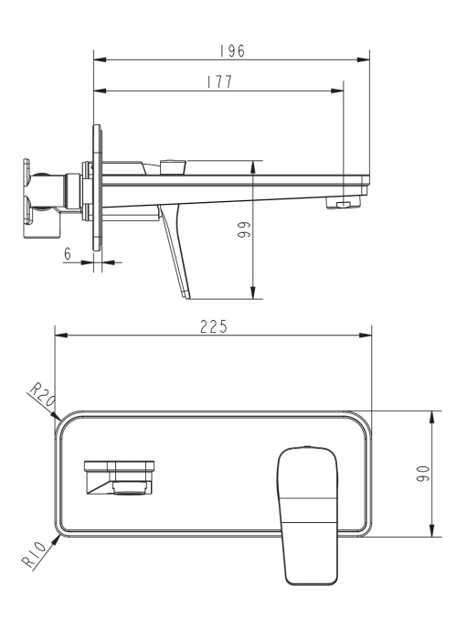 Смеситель для раковины Devit Up 8101X120 хром