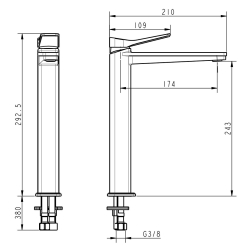 Смеситель для раковины Devit Up 81X11120