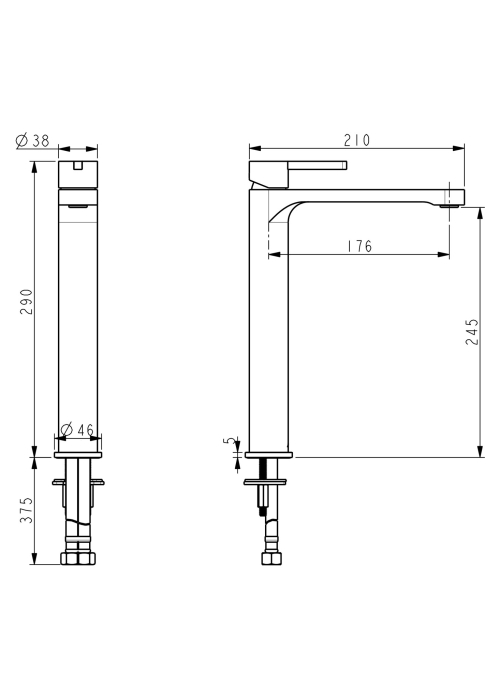 Смеситель для раковины Devit Laguna 84X11110