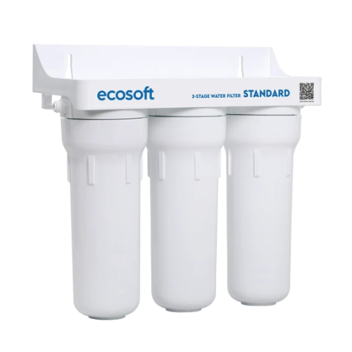 Фільтр Ecosoft Standard, потрійний, поліпропілен + 2 вугільних картриджа FMV3ECOSTD