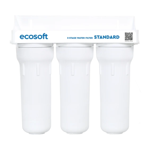 Фільтр Ecosoft Standard, потрійний, поліпропілен + 2 вугільних картриджа FMV3ECOSTD