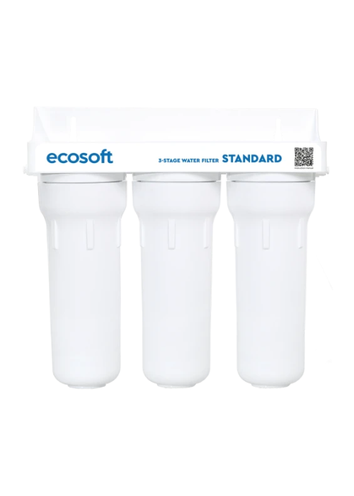 Фільтр Ecosoft Standard, потрійний, поліпропілен + 2 вугільних картриджа FMV3ECOSTD