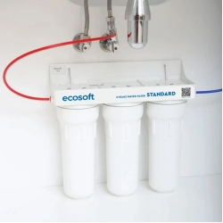 Фільтр Ecosoft Standard, потрійний, поліпропілен + 2 вугільних картриджа FMV3ECOSTD