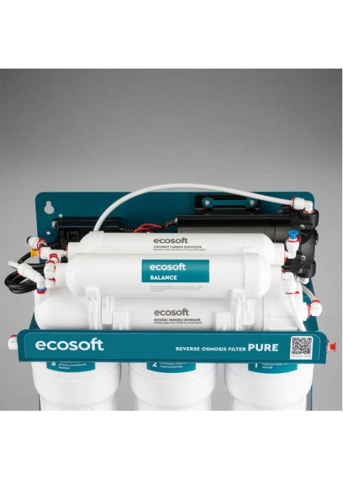 Фільтр зворотного осмосу Ecosoft P’URE BALANCE з помпою на станині (MO675MBALPSECO)