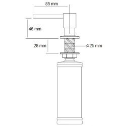 Дозатор рідкого мила Fabiano FAS-D 41 Inox