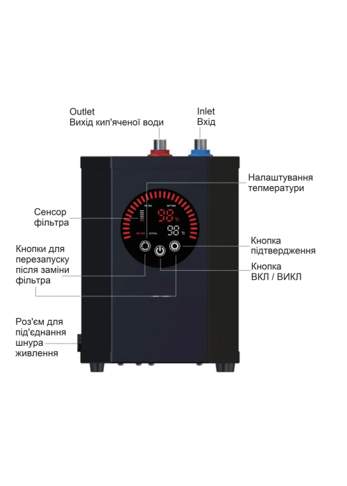 Кухонний змішувач Fabiano  FKM 9840 Inox 8231.409.1650