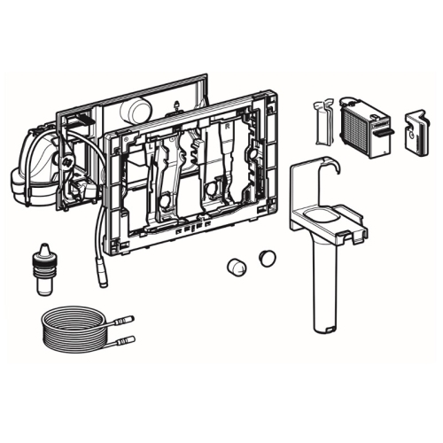 Модуль Geberit DuoFresh 115.050.BZ.1 з автоматичним спрацьовуванням для змивного бачка прихованого монту