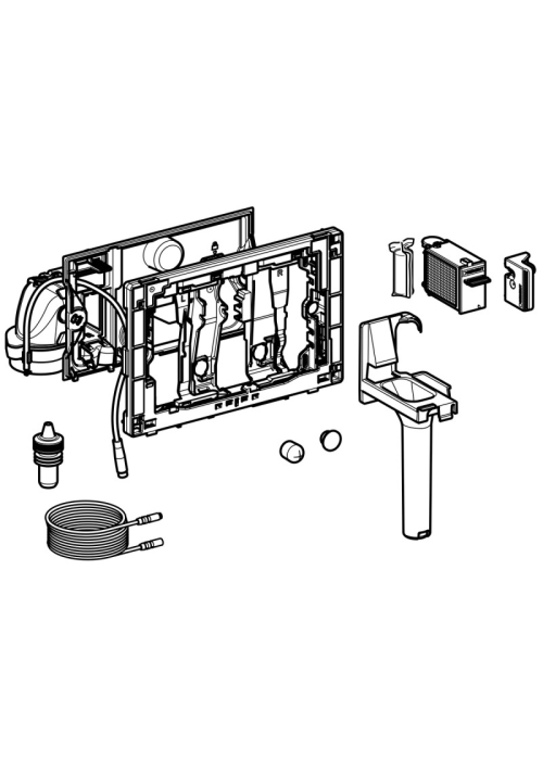 Модуль Geberit DuoFresh 115.051.BZ.1 с ручным срабатыванием для смывного бачка скрытого монтажа Sigm