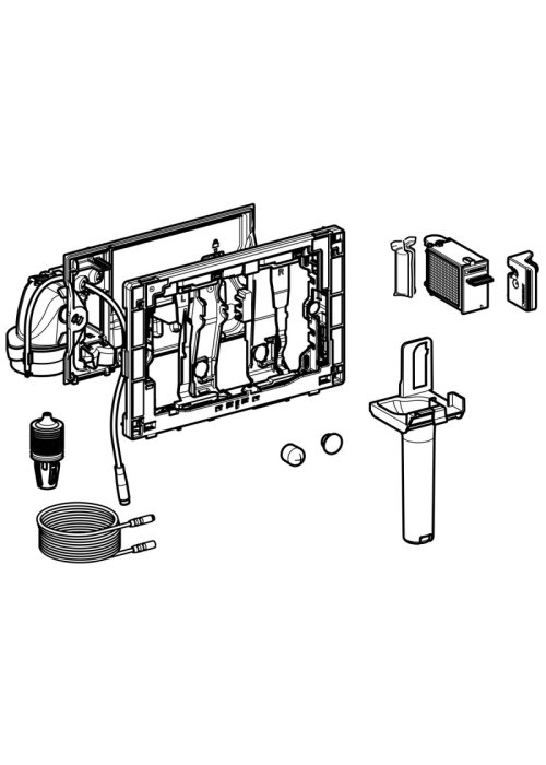 Модуль Geberit DuoFresh 115.052.21.1 с автоматическим срабатыванием для смывного бачка скрытого монт