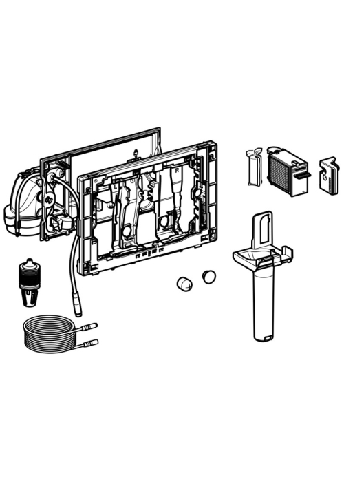 Модуль Geberit DuoFresh 115.053.BZ.1 с ручным срабатыванием для смывного бачка скрытого монтажа Sigm