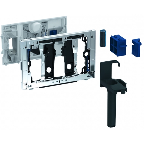 Рамка - вставка для картриджа Geberit DuoFresh, для смывных бачков скрытого монтажа Sigma 12 см: сер