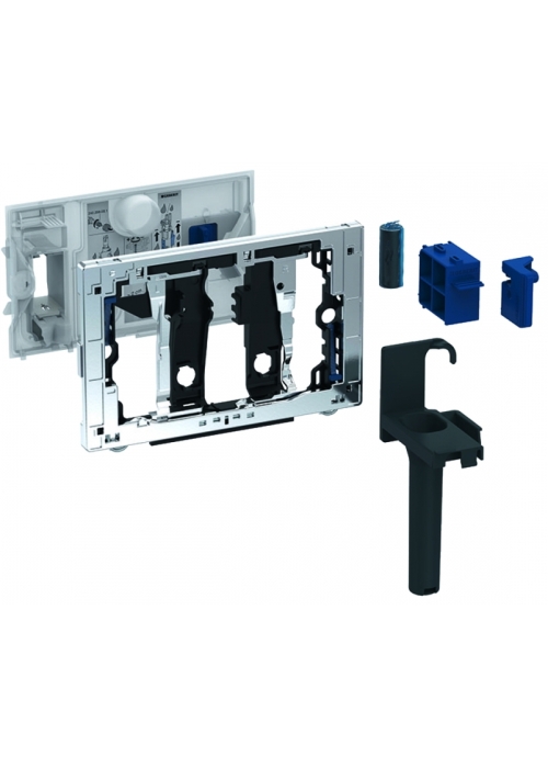 Рамка - вставка для картриджа Geberit DuoFresh, для смывных бачков скрытого монтажа Sigma 12 см: сер