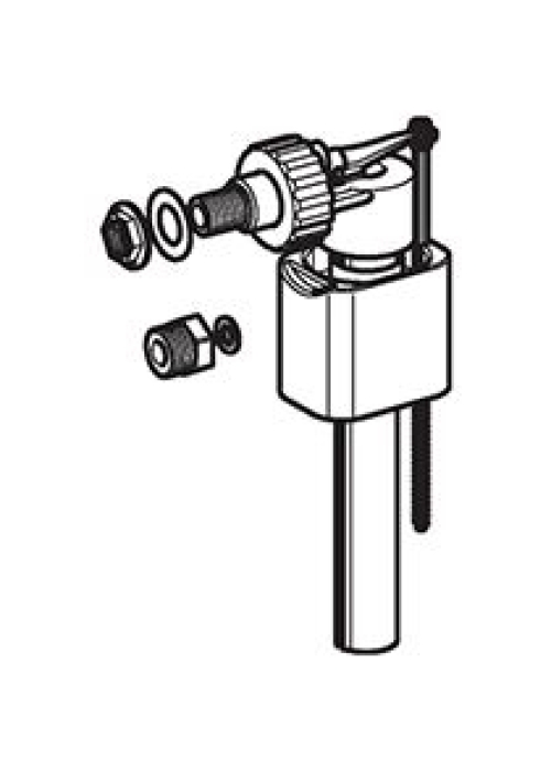 Впускний клапан Geberit IMPULS BASIC 340 1/2" нижнє підведення