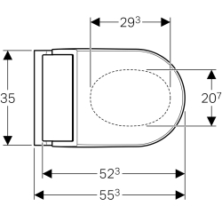 Подвесной унитаз-биде Geberit AquaClean Tuma Comfort (cталь нержавеющая матированная) 146.294.FW.1