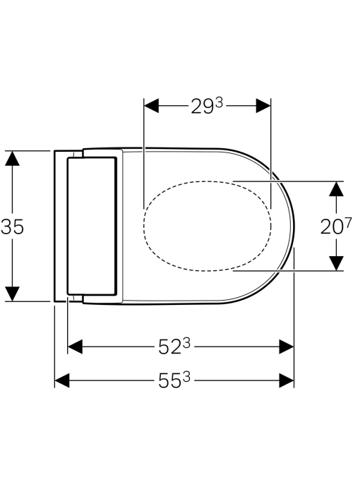 Подвесной унитаз-биде Geberit AquaClean Tuma Comfort (cталь нержавеющая матированная) 146.294.FW.1