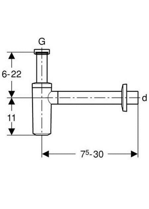 Сифон для раковини Geberit 151.034.11.1