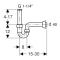 Сифон для раковины Geberit 151.100.11.1 U-образный