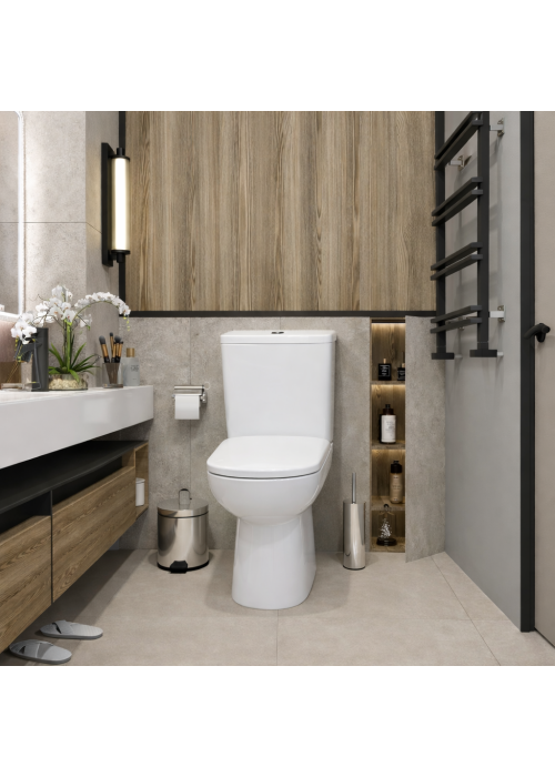 Унітаз-компакт Geberit Selnova Square 503.086.00.1 з бачком та сидінням Soft Close