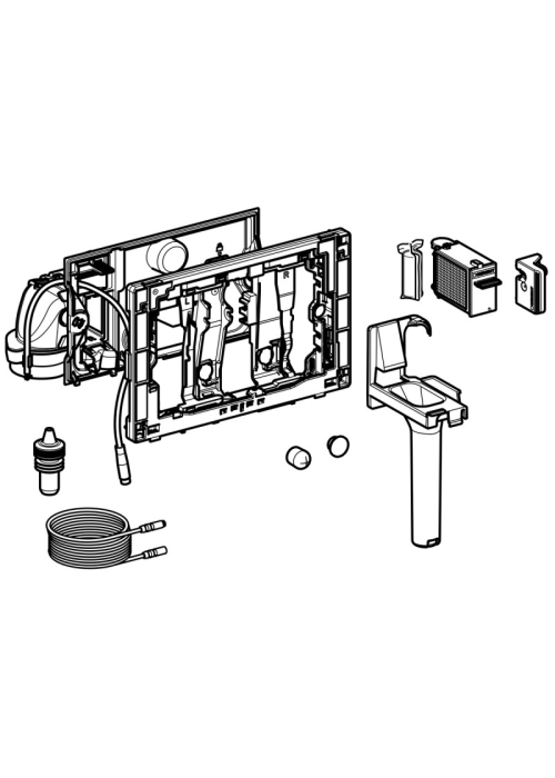Модуль Geberit DuoFresh 115.051.21.1 с ручным пуском для смывного бачка скрытого монтажа Sigma 12 см