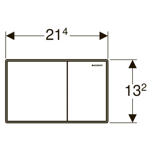 Кнопка змиву Geberit Sigma 60, скло каштанове 115.640.SQ.1