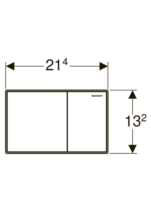 Кнопка змиву Geberit Sigma 60, скло каштанове 115.640.SQ.1