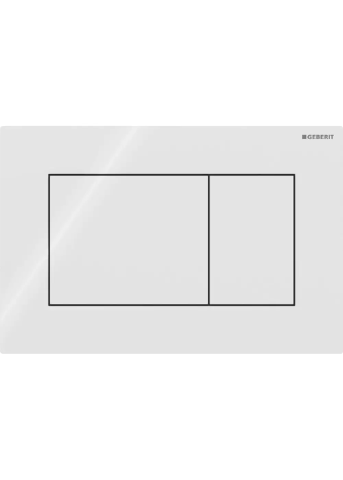 Кнопка змиву Geberit Sigma01 square 115.660.11.1 білий глянець