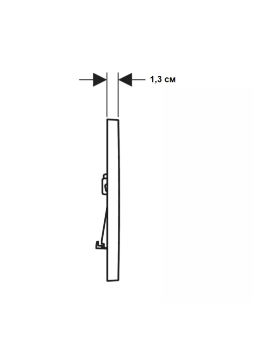 Кнопка змиву Geberit Sigma01 square 115.660.11.1 білий глянець