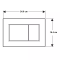 Кнопка змиву Geberit Sigma01 square 115.660.11.1 білий глянець