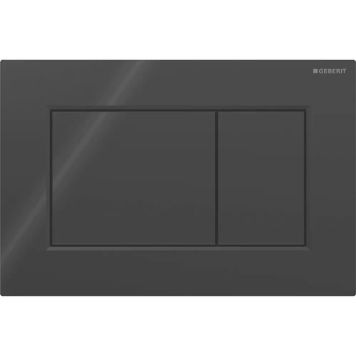 Кнопка змиву Geberit Sigma01 square 115.660.DW.1 чорний глянець