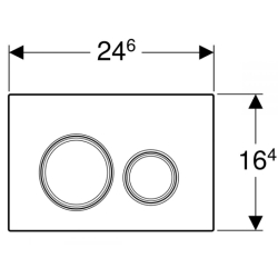 Кнопка смыва Geberit Sigma 21, Mustang slate 115.884.JM.1