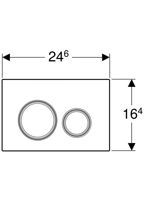 Кнопка змиву Geberit Sigma 21, скло біле 115.884.SI.1