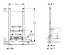 Монтажний елемент Geberit Duofix для біде, 112 см, універсальний 111.534.00.1