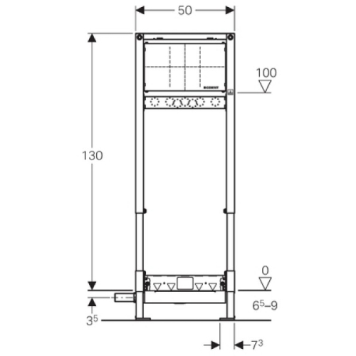 Інсталяція для пристінного трапу Geberit Duofix 111.581.00.1