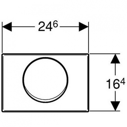 Кнопка змиву Geberit Mambo нержавіюча сталь 115.751.00.1