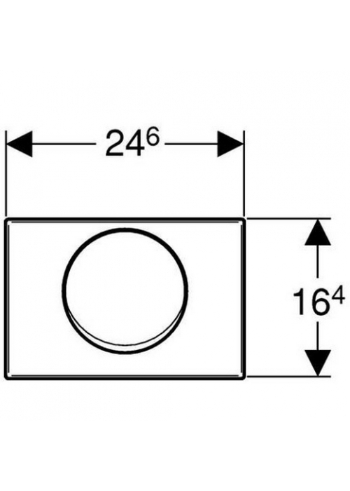 Кнопка змиву Geberit Mambo нержавіюча сталь 115.751.00.1