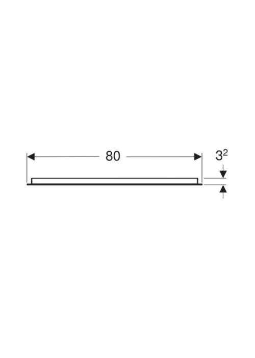 Зеркало Geberit Option Basic 80x70 cм, c LED подсветкой 502.807.00.1