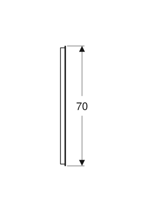 Зеркало Geberit Option Basic 80x70 cм, c LED подсветкой 502.807.00.1