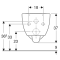 Чаша подвесного унитаза Geberit Selnova 500.694.01.2