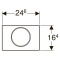 Кнопка смыва Geberit SIGMA 10 нержавеющая сталь 115.787.SN.5