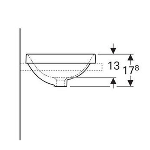 Раковина Geberit VariForm Ø40 см 500.703.01.2